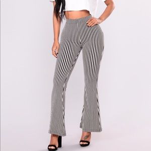 Striped fashion nova pants ✨
